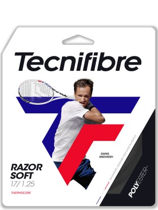 Tenis struna Tecnifibre Razor Soft Black